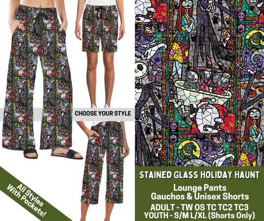Preorder! Closes 7/15. ETA Nov. Stained Glass Holiday Haunt Combo Lounge Lengths