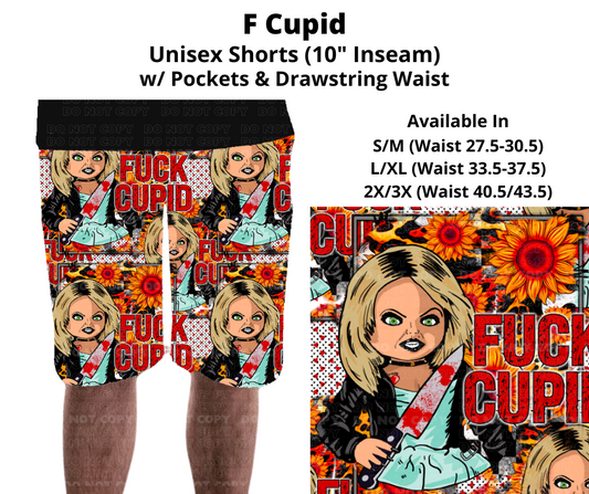 Preorder! Closes 11/27. ETA Feb. F Cupid Unisex Shorts