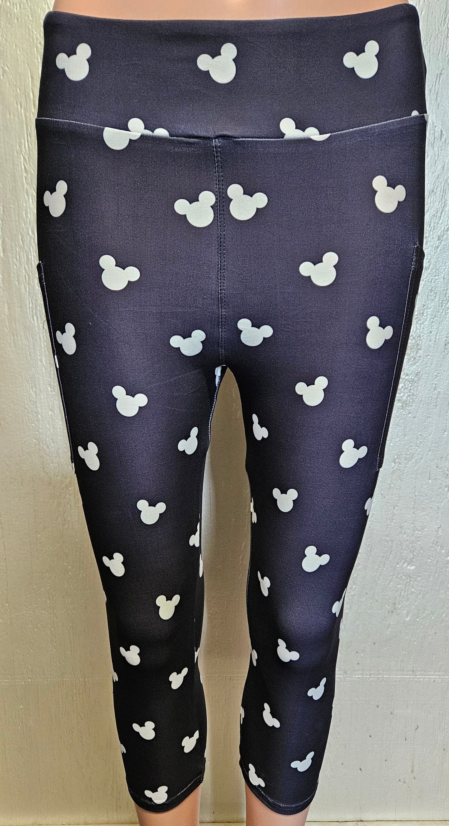 Mouse capri leggings and shorts