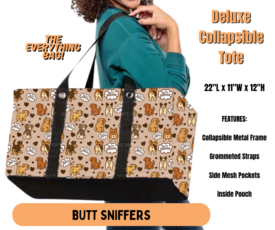 Preorder! Closes 7/2. ETA Oct. Butt Sniffers Collapsible Tote