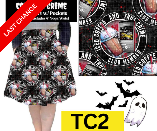 Coffee & Crime Swing Skirt