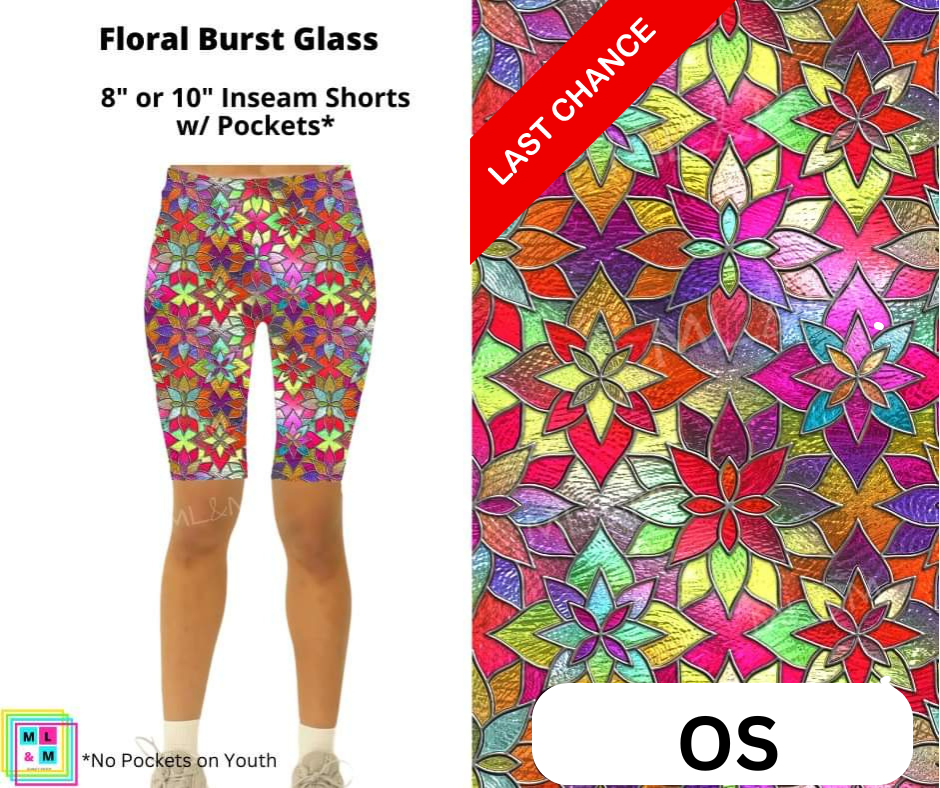 Floral Burst Glass Shorts