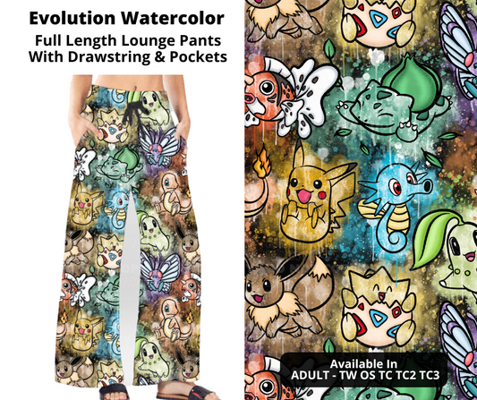 Preorder! Closes 12/2. ETA Feb. Evolution Watercolor Full Length Lounge Pants