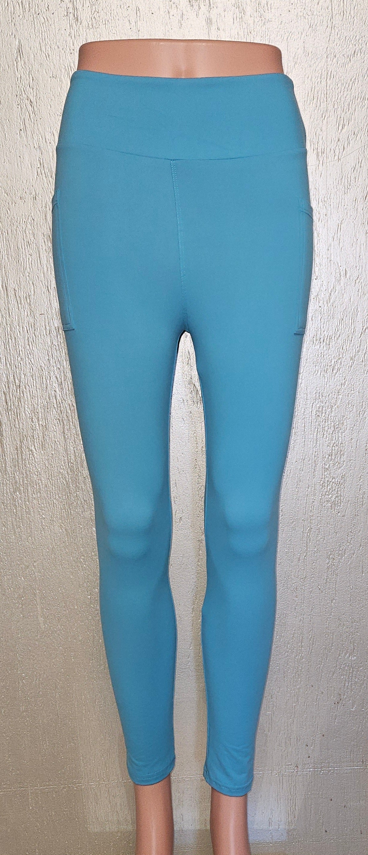 Aqua Blue capris and shorts