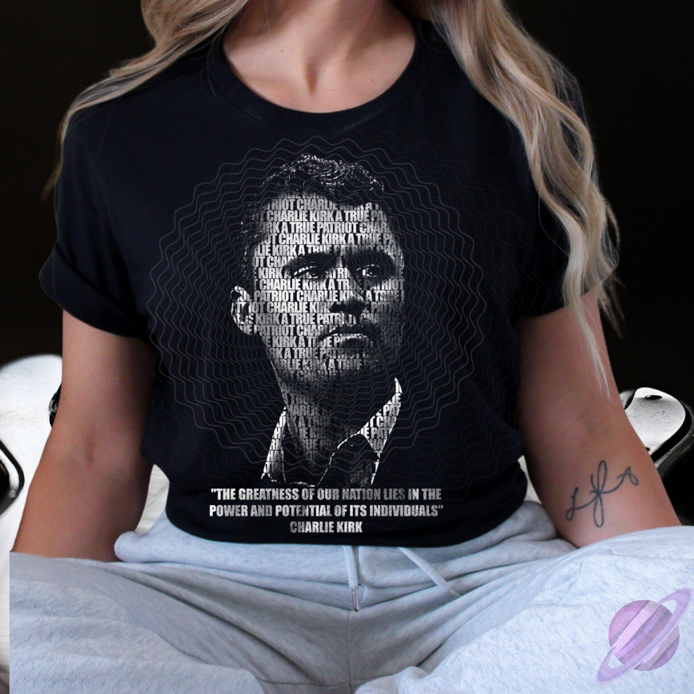 Charlie Kirk 2 Remembrance Tee ALL PROFIT GOES TO CHARITY