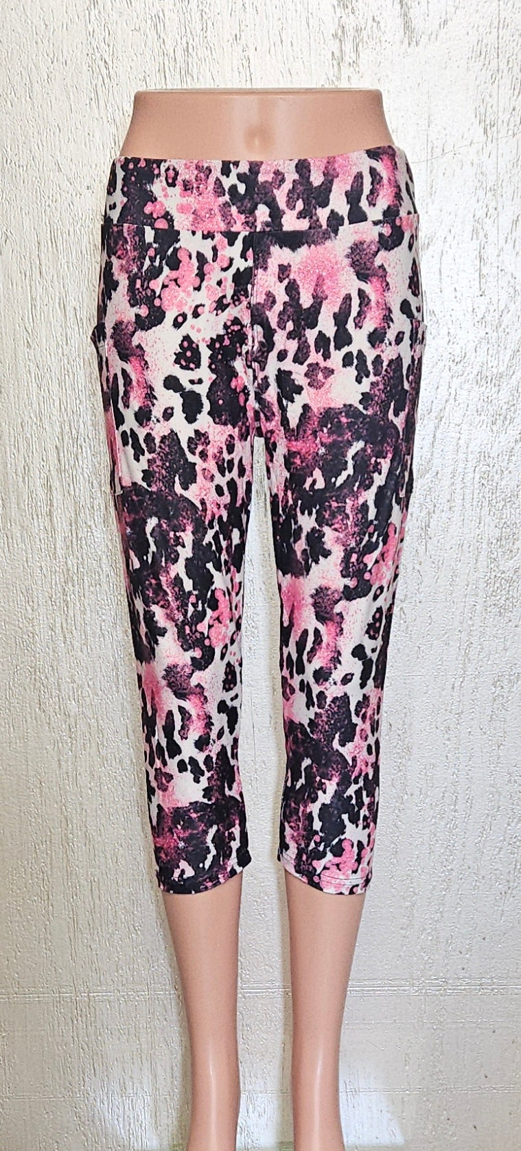 Pink Leopard capris and skort with pockets
