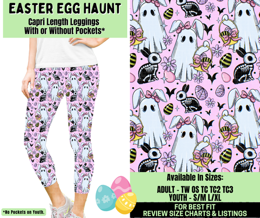 Preorder! Closes 1/19. ETA April. Easter Egg Haunt Capri Length Leggings w/wo Pockets