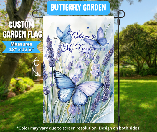 Preorder! Closes 3/9. ETA June. Butterfly Garden Garden Flag