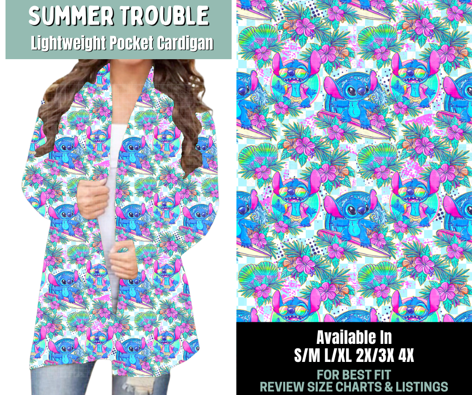 Preorder! Closes 5/20. ETA Aug. Summer Trouble Pocket Cardigan