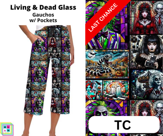 Living & Dead Glass Capri Gauchos