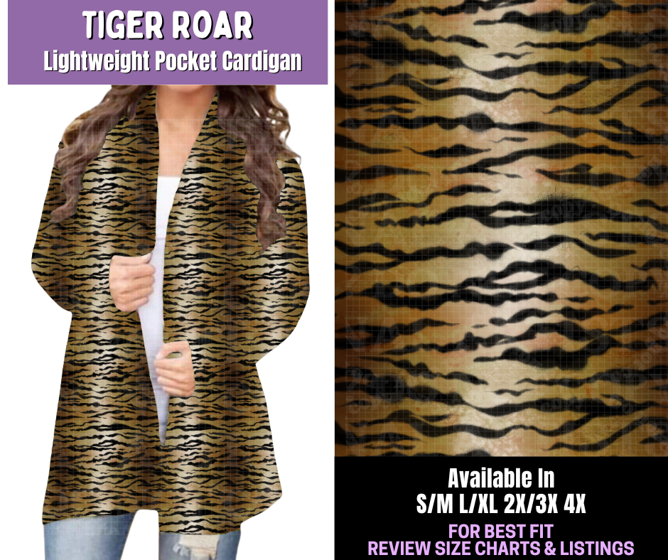 Preorder! Closes 12/18. ETA March. Tiger Roar Pocket Cardigan