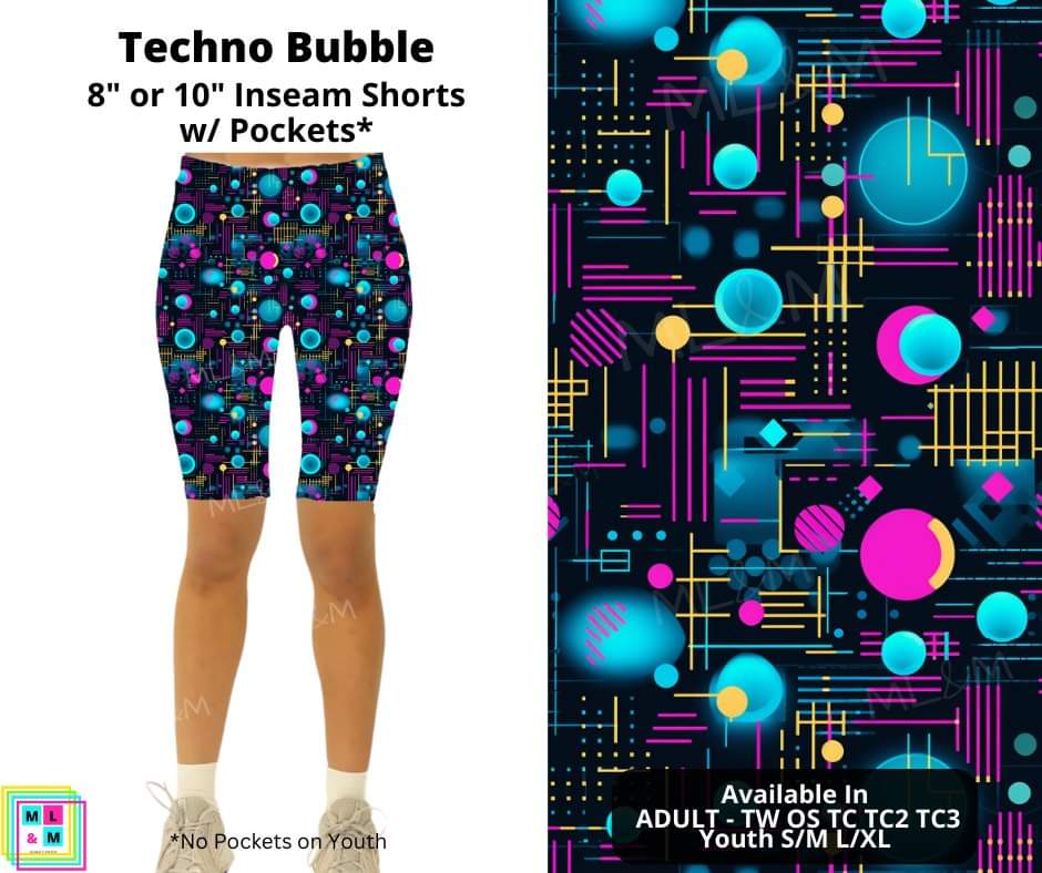 Techno Bubble Shorts