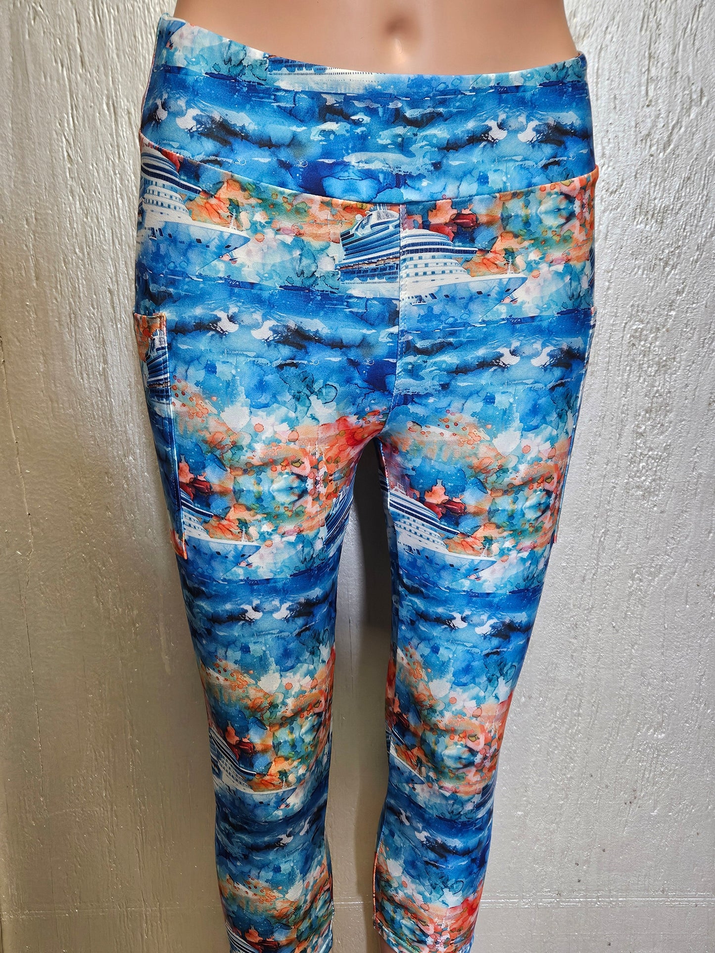 Ships at Sea capris and skorts with pockets