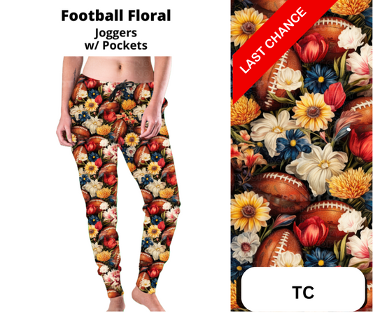 Football Floral Joggers