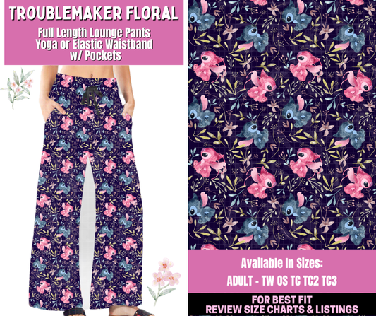 Preorder! Closes 1/12. ETA March. Troublemaker Floral Full Length Lounge Pants