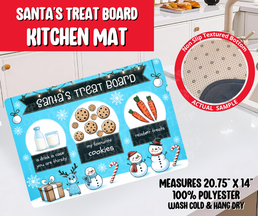 Preorder! Closes 8/20. ETA Nov. Santa's Treat Board Kitchen Mat