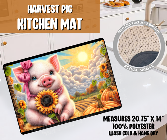Harvest Pig Kitchen Mat