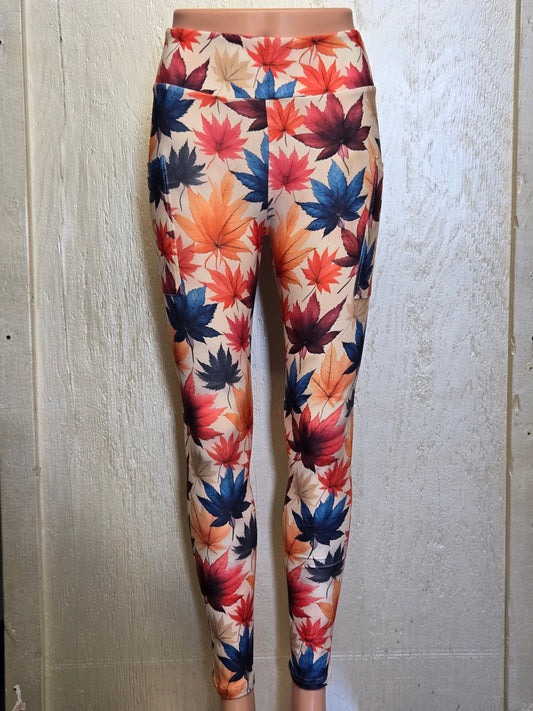 Fall leaves 11 leggings with pockets