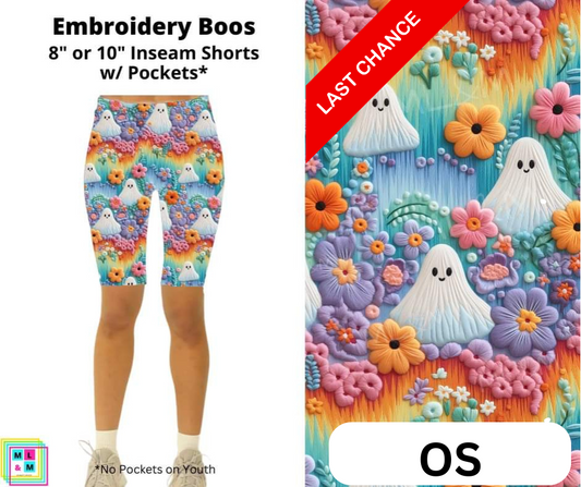 Embroidery Boos Shorts