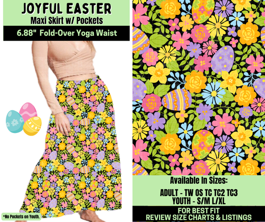Preorder! Closes 1/19. ETA April. Joyful Easter Maxi Skirt