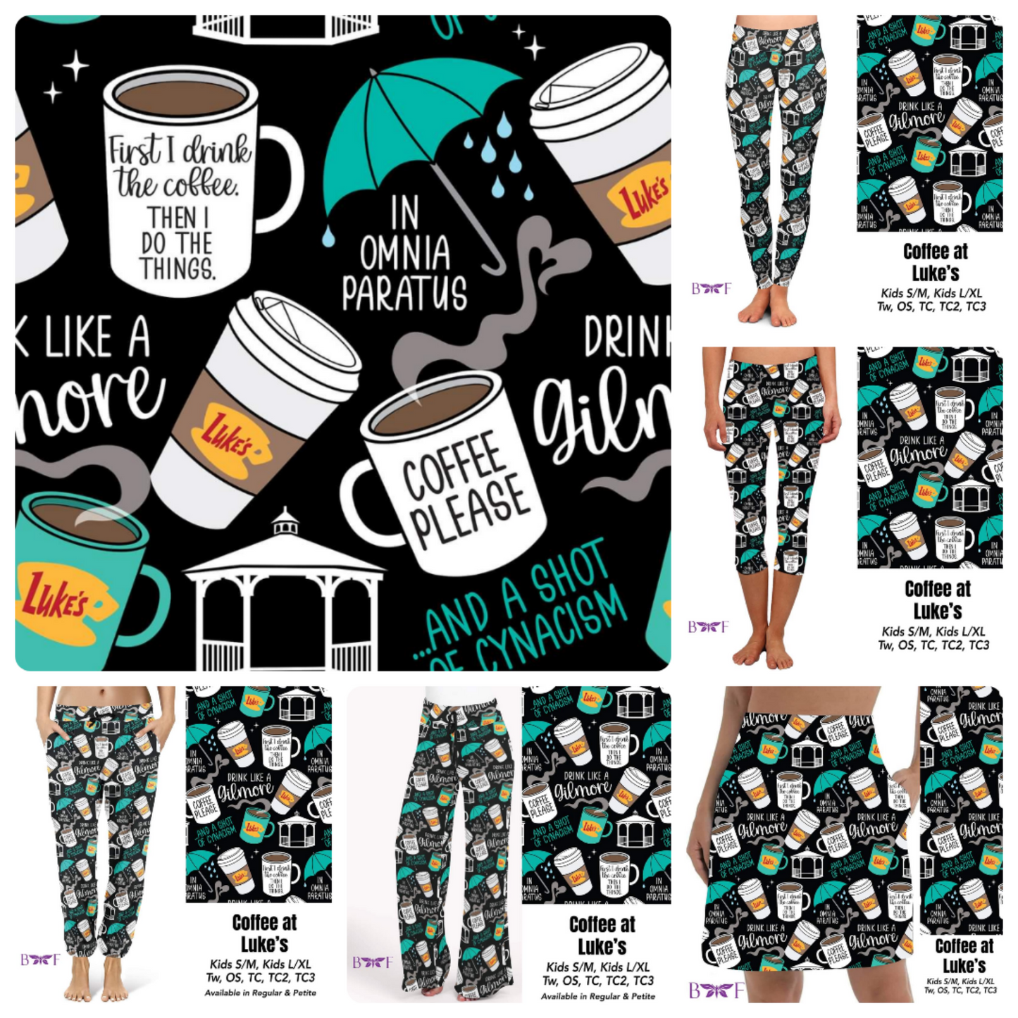 Coffee at Lukes leggings with pockets