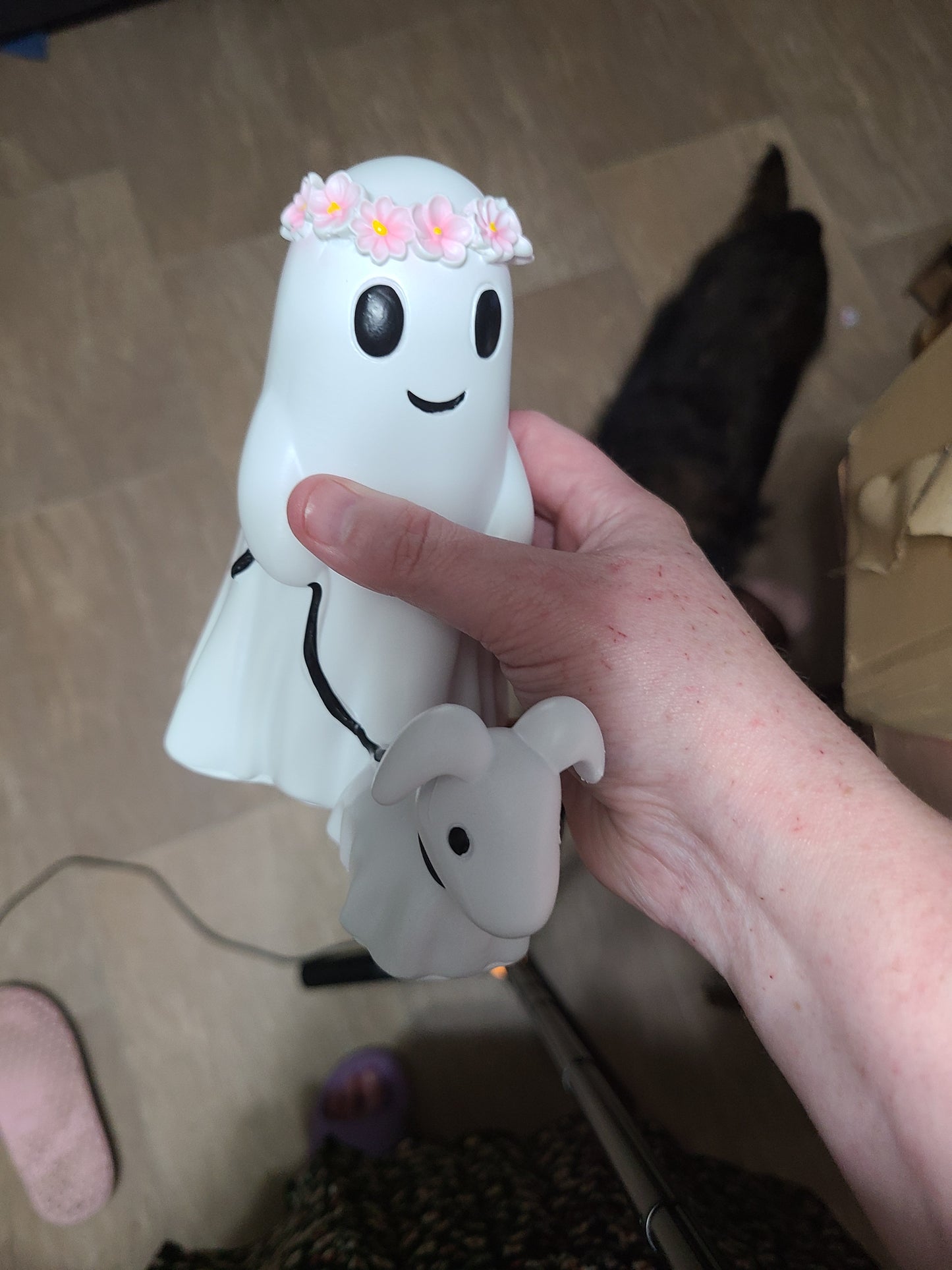 Ghost walking dog figure