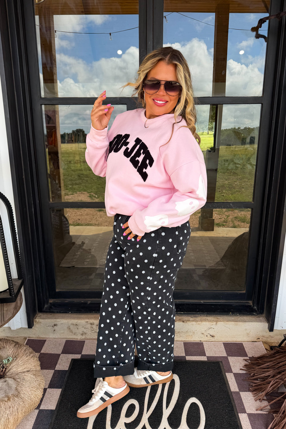 PREORDER- HOCUS POCUS DOT JEANS due 7/1