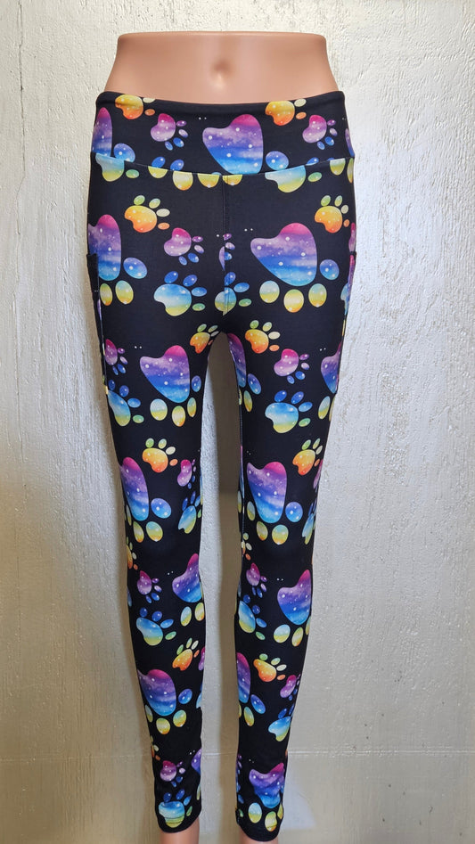 Happy Paws with pockets leggings/capris/shorts