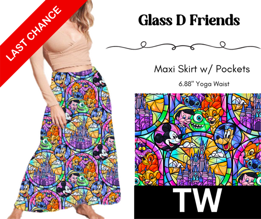 Glass D Friends Maxi Skirt