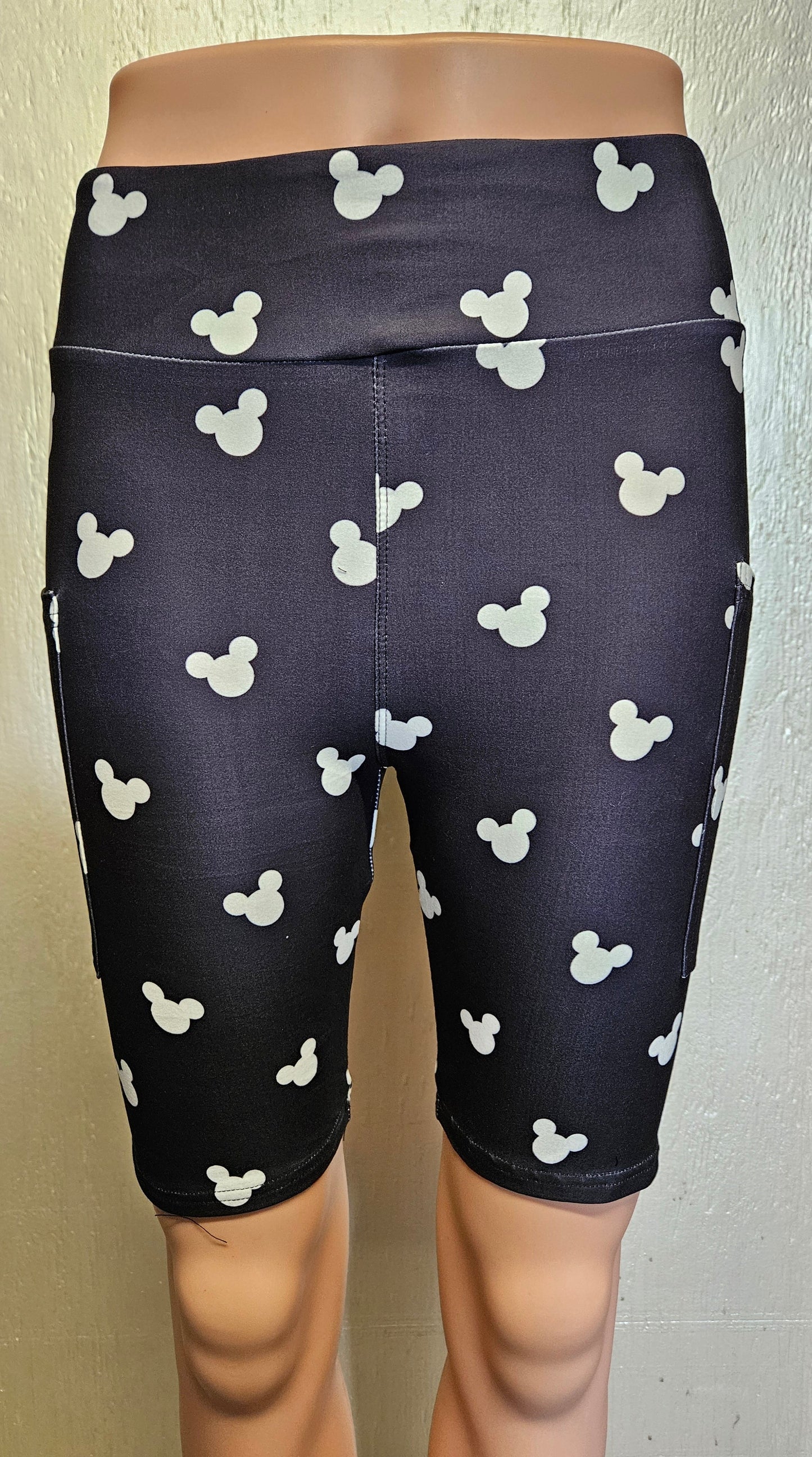 Mouse capri leggings and shorts