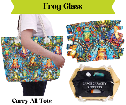 Preorder! Closes 3/16. ETA May. Frog Glass Carry All Tote