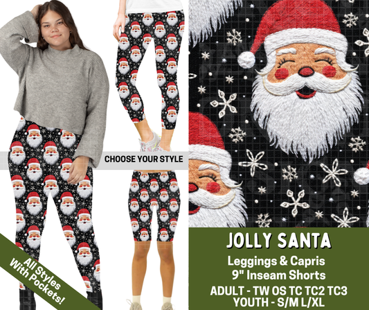 Preorder! Closes 7/15. ETA Nov. Jolly Santa Combo Legging Lengths
