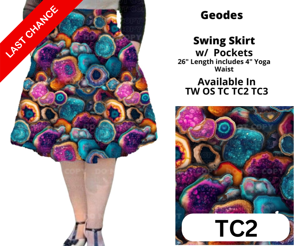 Geodes Swing Skirt