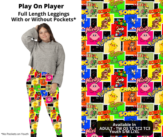 Preorder! Closes 11/27. ETA Feb. Play On Player Full Length Leggings w/wo Pockets