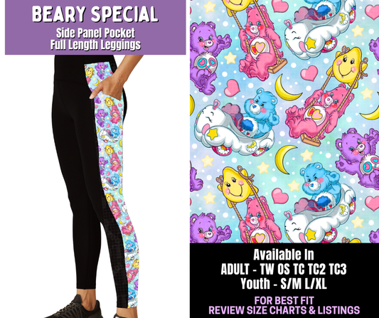 Preorder! Closes 12/18. ETA March. Beary Special Side Panel Pocket Full Length Leggings