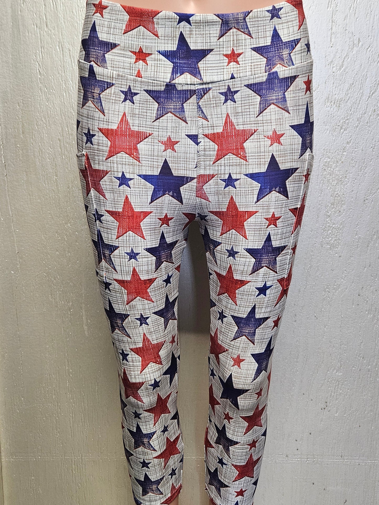 Embroidered Stars bike shorts and capris