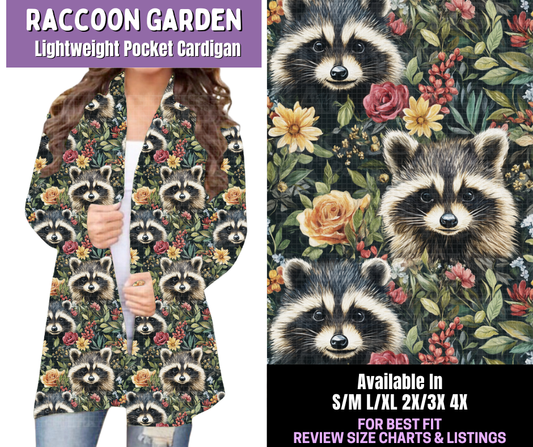 Preorder! Closes 12/18. ETA March. Raccoon Garden Pocket Cardigan