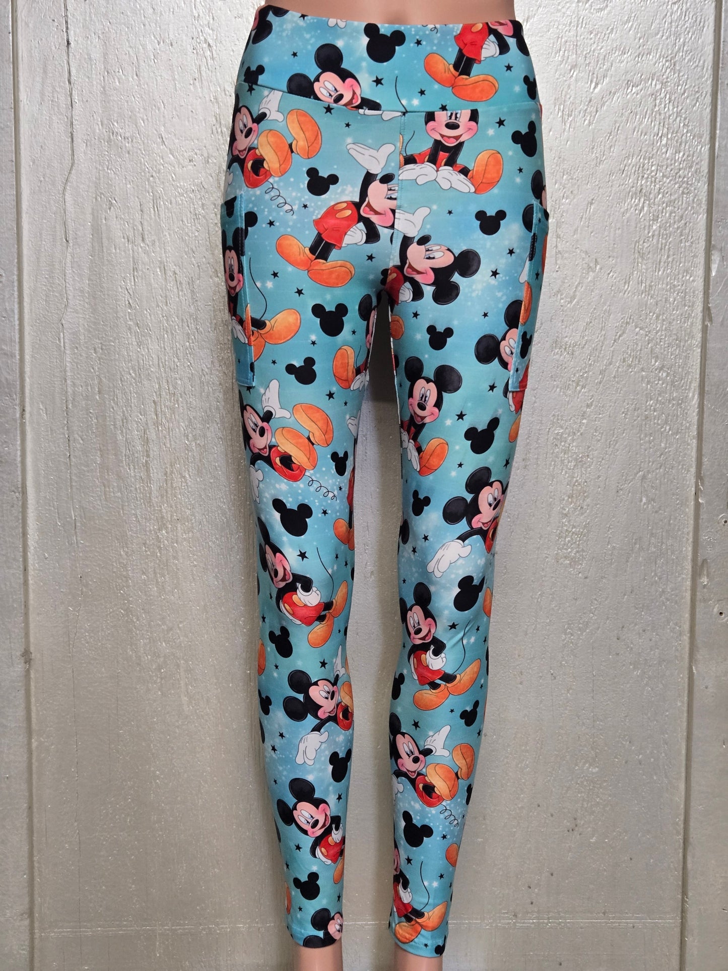 Magic smile mouse leggings with pocketss