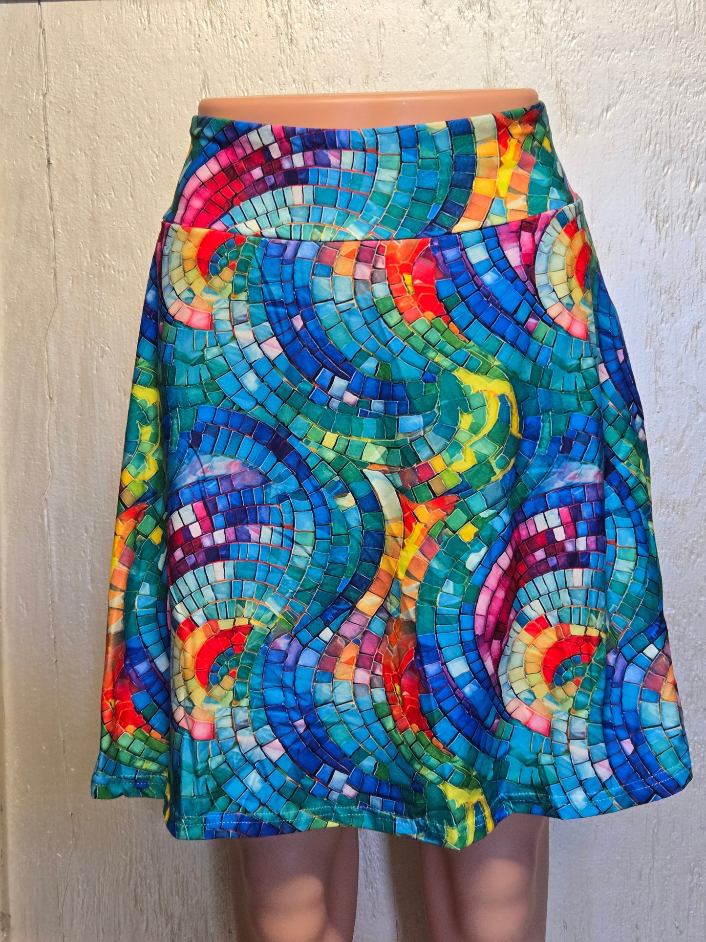Gemstone swirl skorts with pockets