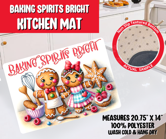 Preorder! Closes 8/20. ETA Nov. Baking Spirits Bright Kitchen Mat