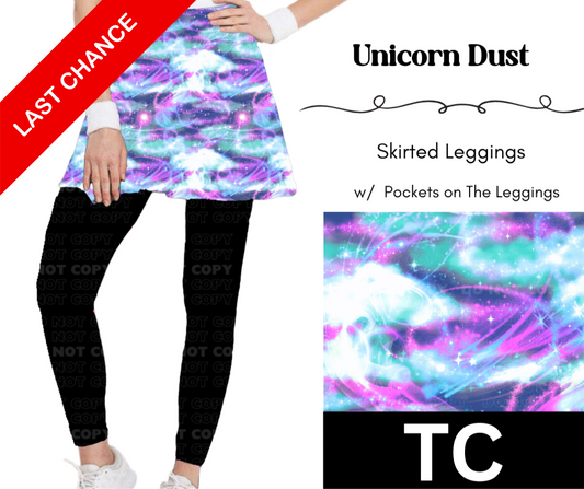 Unicorn Dust Skirted Full Length Leggings w/ Pockets