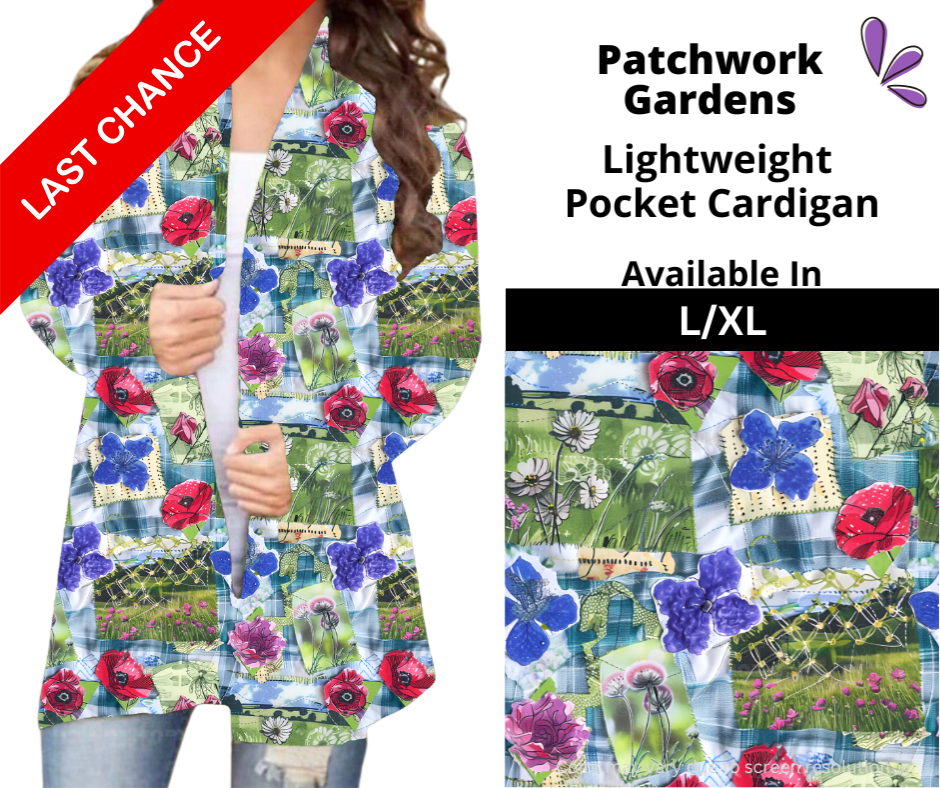 Patchwork Gardens Pocket Cardigan