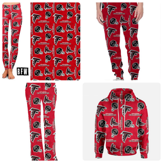 Atlanta leggings lounge pants, joggers and zip up hoodies