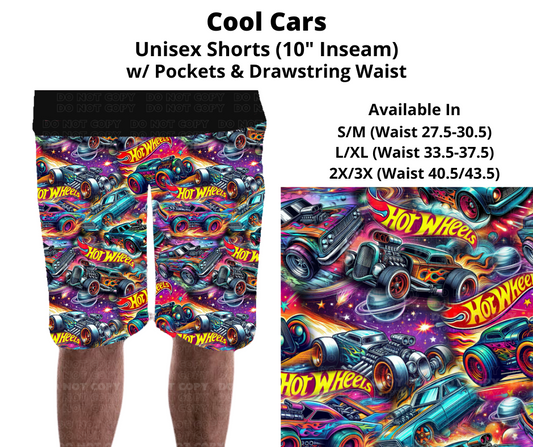 Preorder! Closes 11/27. ETA Feb. Cool Cars Unisex Shorts