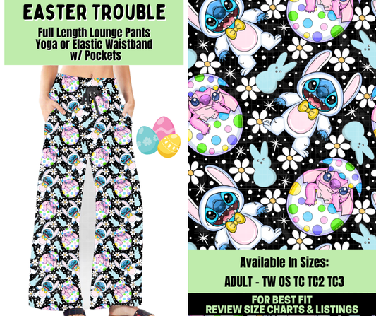 Preorder! Closes 1/19. ETA April. Easter Trouble Full Length Lounge Pants