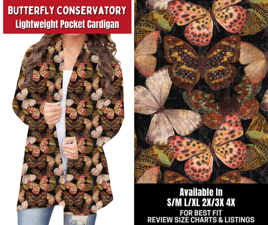 Preorder! Closes 10/26. ETA Jan. Butterfly Conservatory Pocket Cardigan