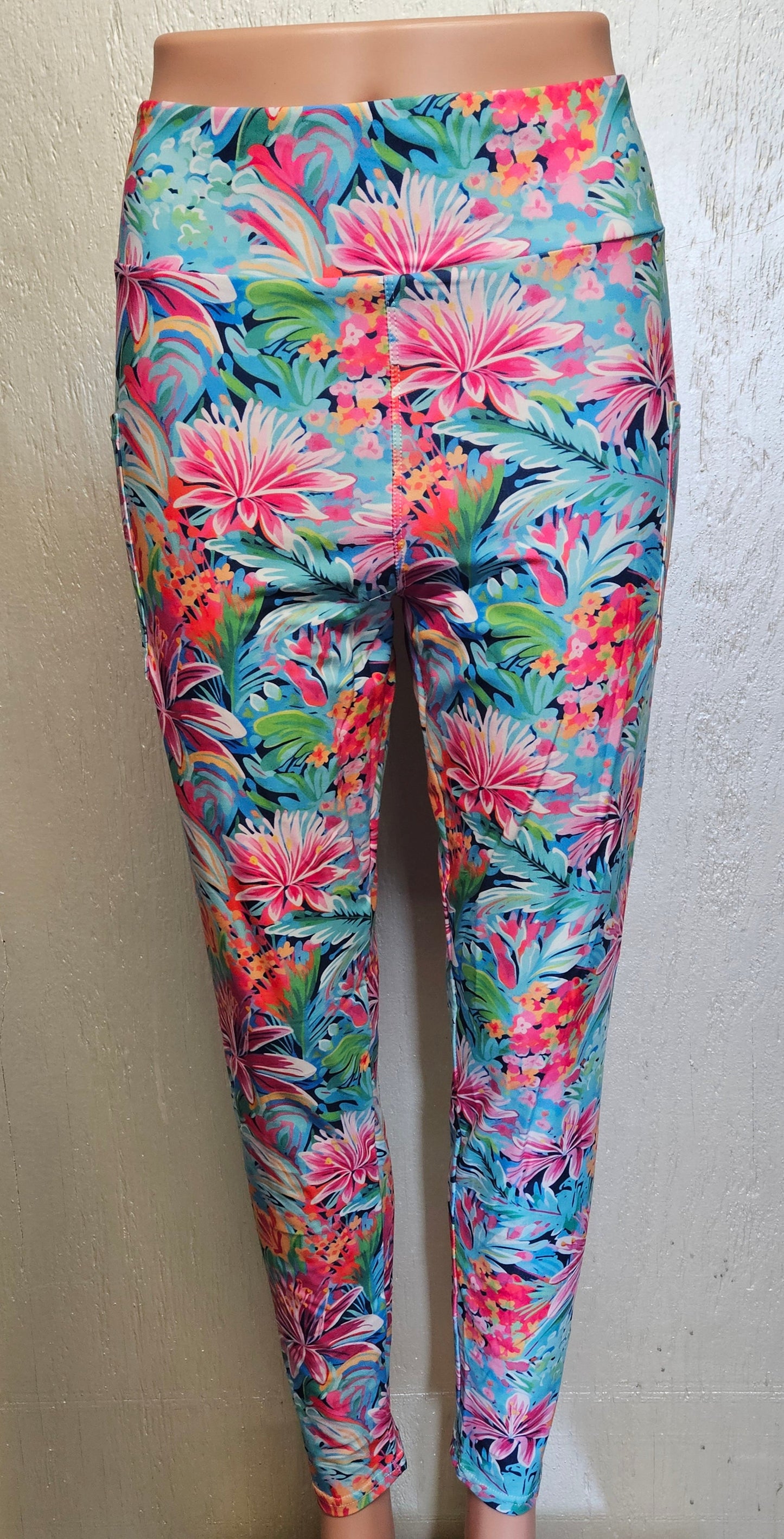 Painted Tropics leggings, capris and skorts