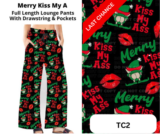 Merry Kiss My A Full Length Lounge Pants