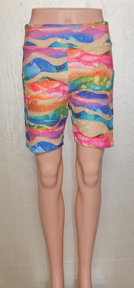 Golden Rainbow Agate Skort