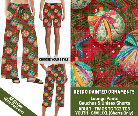 Preorder! Closes 7/15. ETA Nov. Retro Painted Ornaments Combo Lounge Lengths